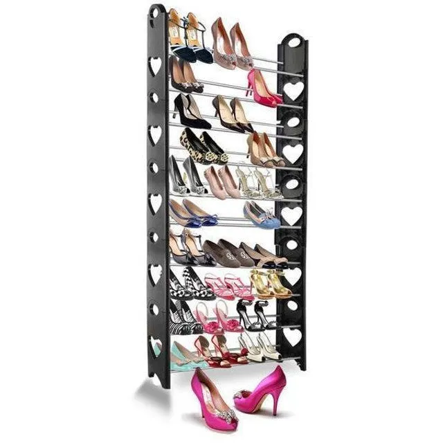 10 Tier Stackable Shoe Rack