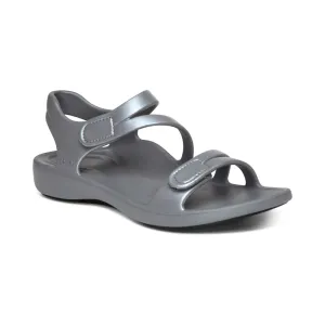 AETREX  Jillian Sport Water Friendly Sandal - Grey