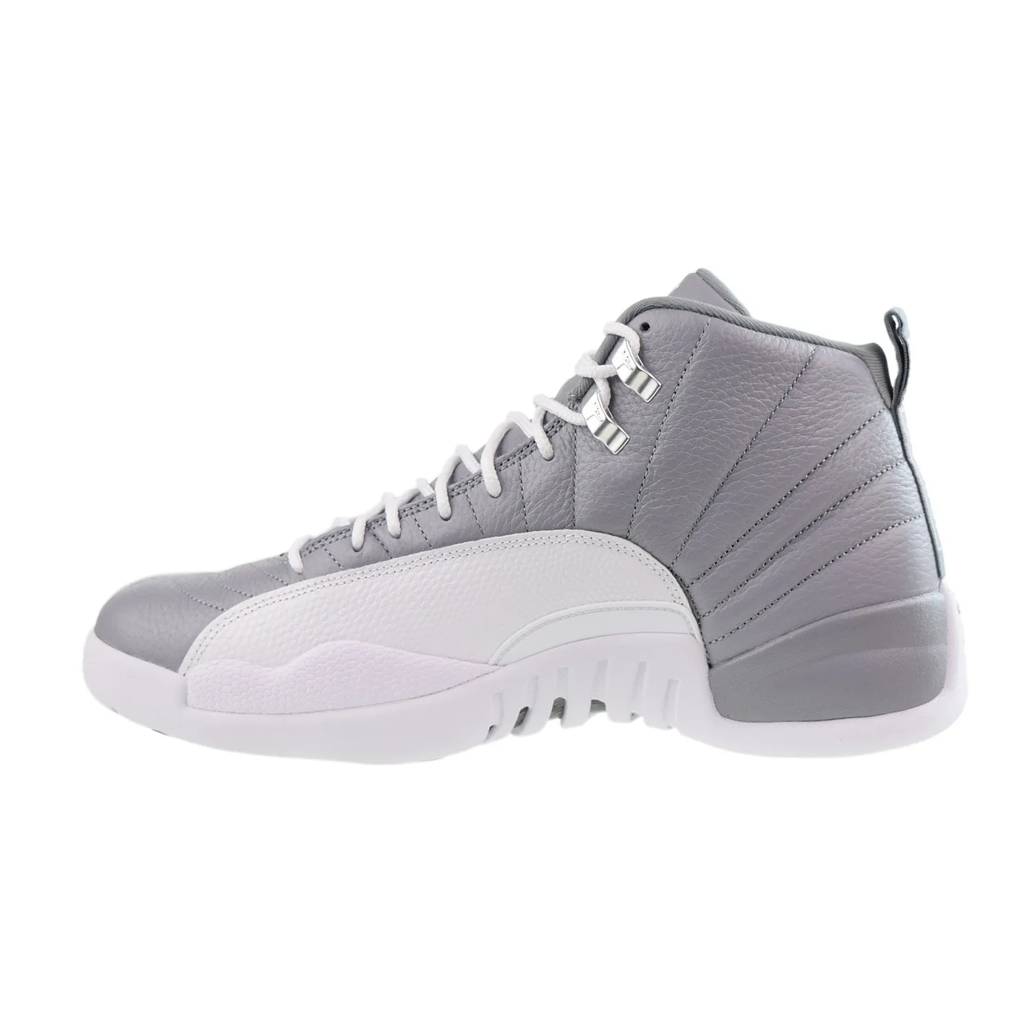 Air Jordan Retro 12 Men's Shoes Stealth-White-Cool Grey