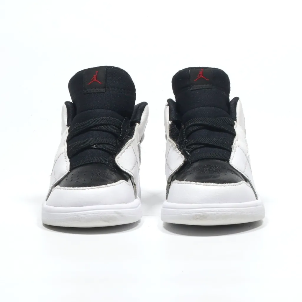 Air Jordan Sneakers Leather White Color For Kids