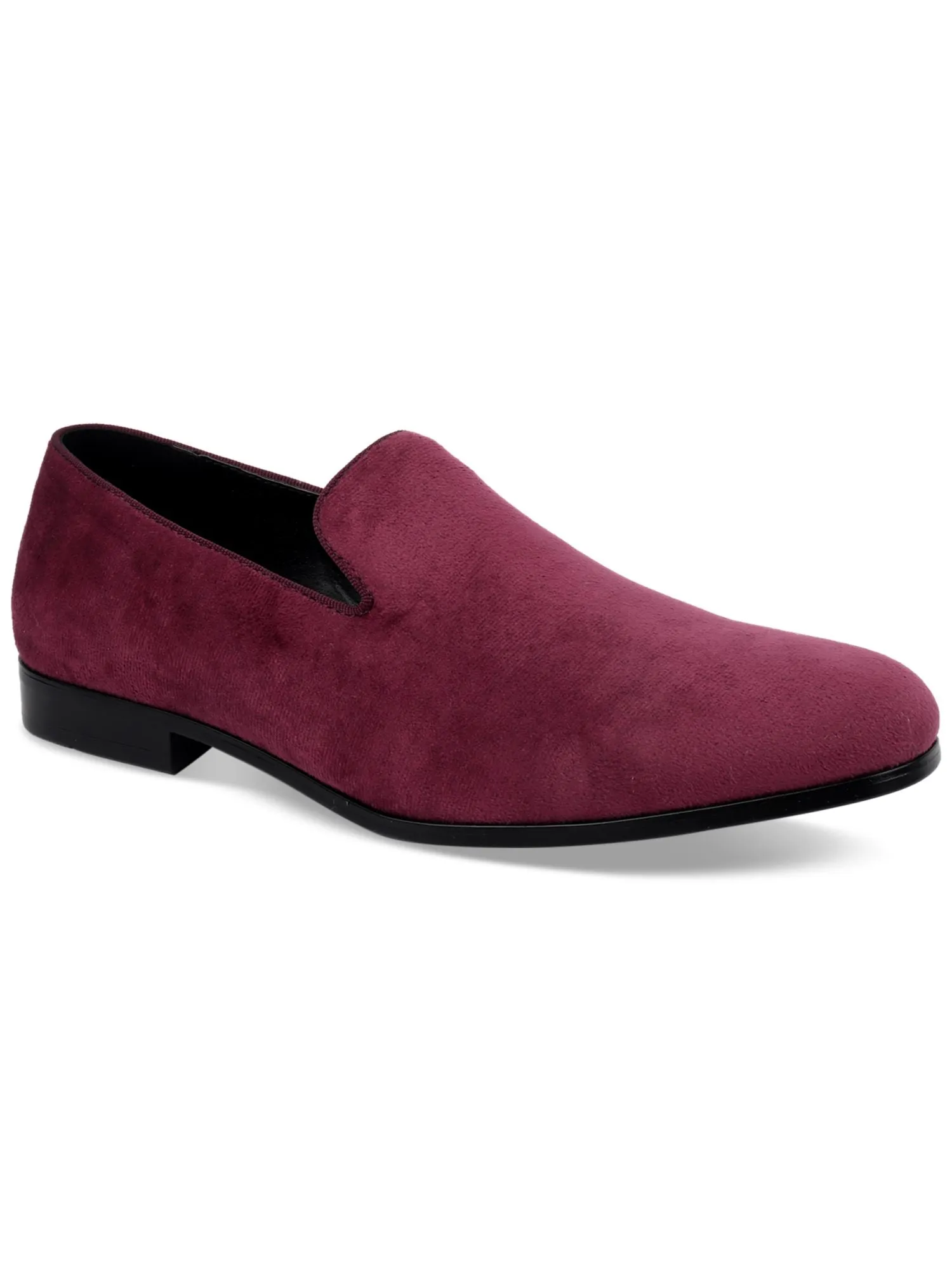 ALFANI Mens Burgundy Padded Zion Round Toe Slip On Loafers Shoes M