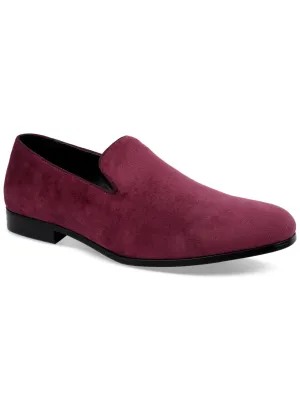 ALFANI Mens Burgundy Padded Zion Round Toe Slip On Loafers Shoes M
