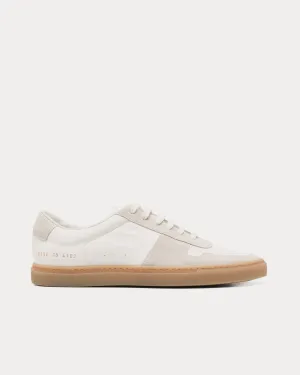 BBall Duo Slim Leather & Suede White Low Top Sneakers