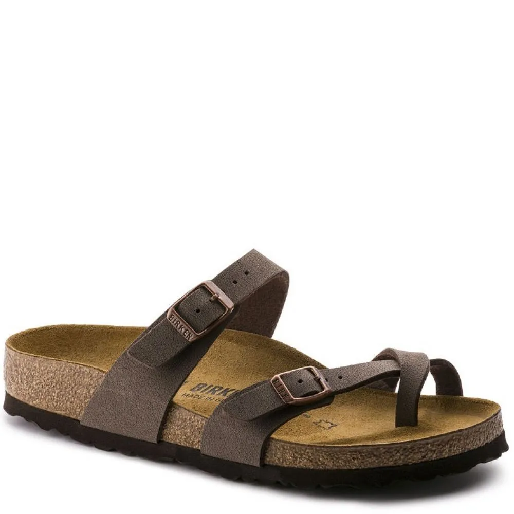 Birkenstock Women's Mayari Birko-Flor Nubuck in Mocha