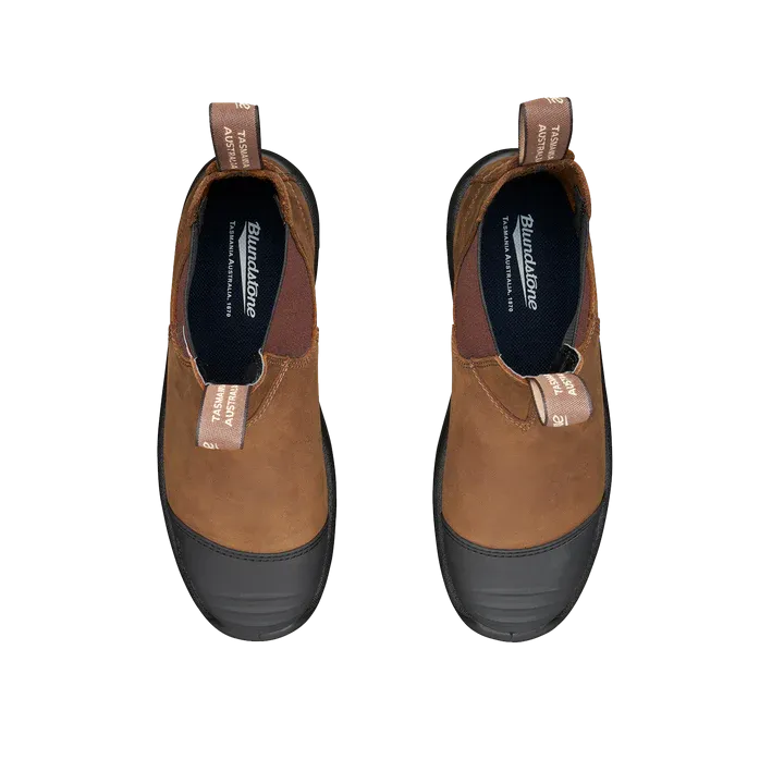 Blundstone 169 - Work & Safety Boot Rubber Toe Cap - Saddle Brown