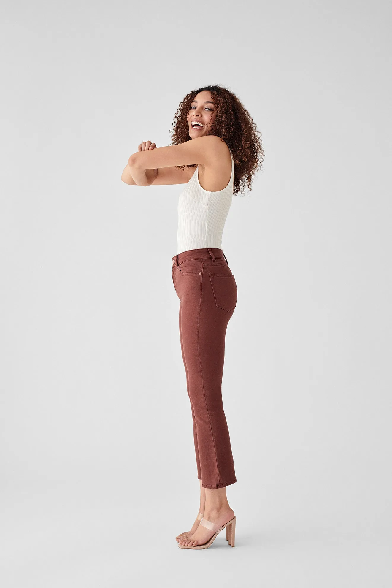 BRIDGET CROP BOOT REDWOOD