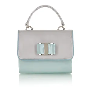 Casablanca Stone Patent Box Bag (Matches June Flats) by Ruby Shoo