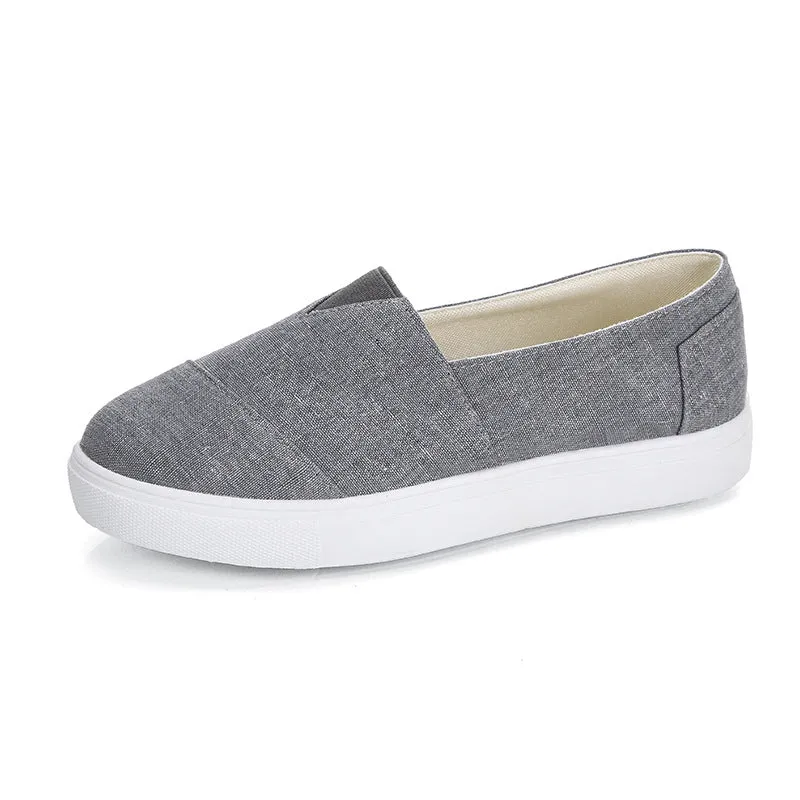 Casual Solid Color Canvas Loafers