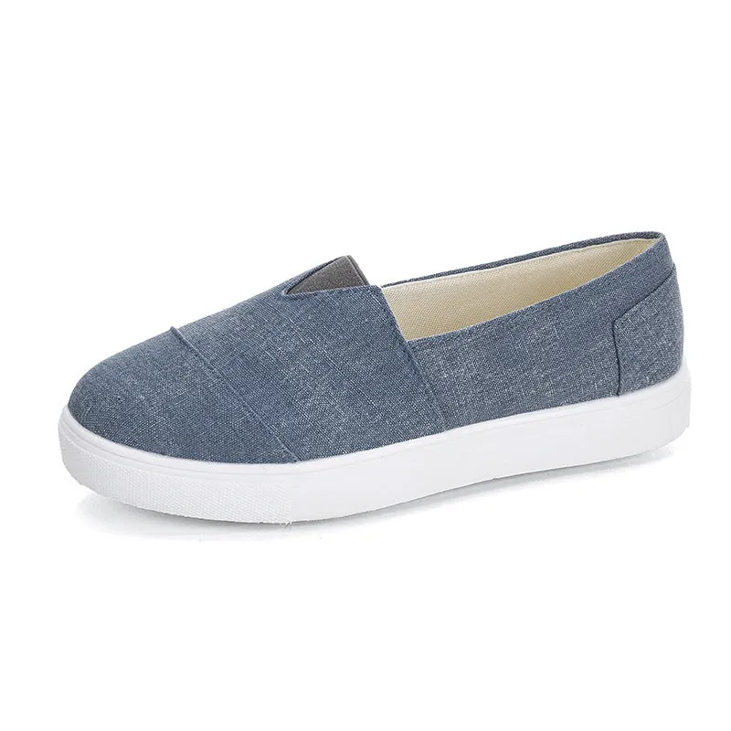 Casual Solid Color Canvas Loafers