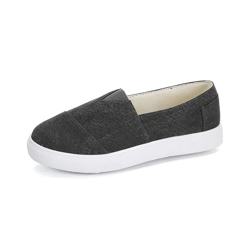 Casual Solid Color Canvas Loafers