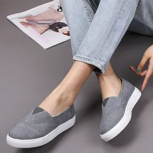 Casual Solid Color Canvas Loafers