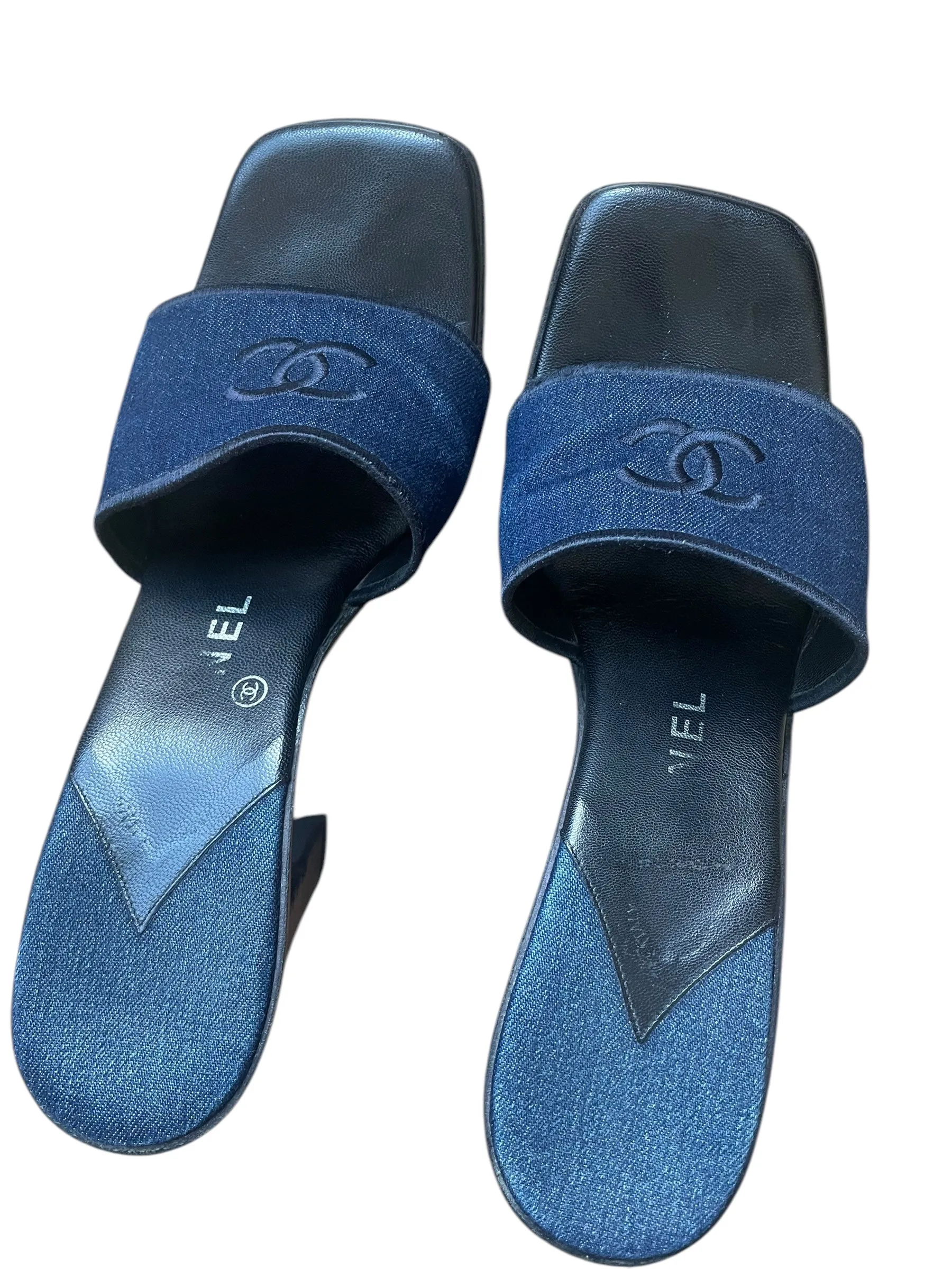 Chanel CC Denim Sandals  DXBK0144