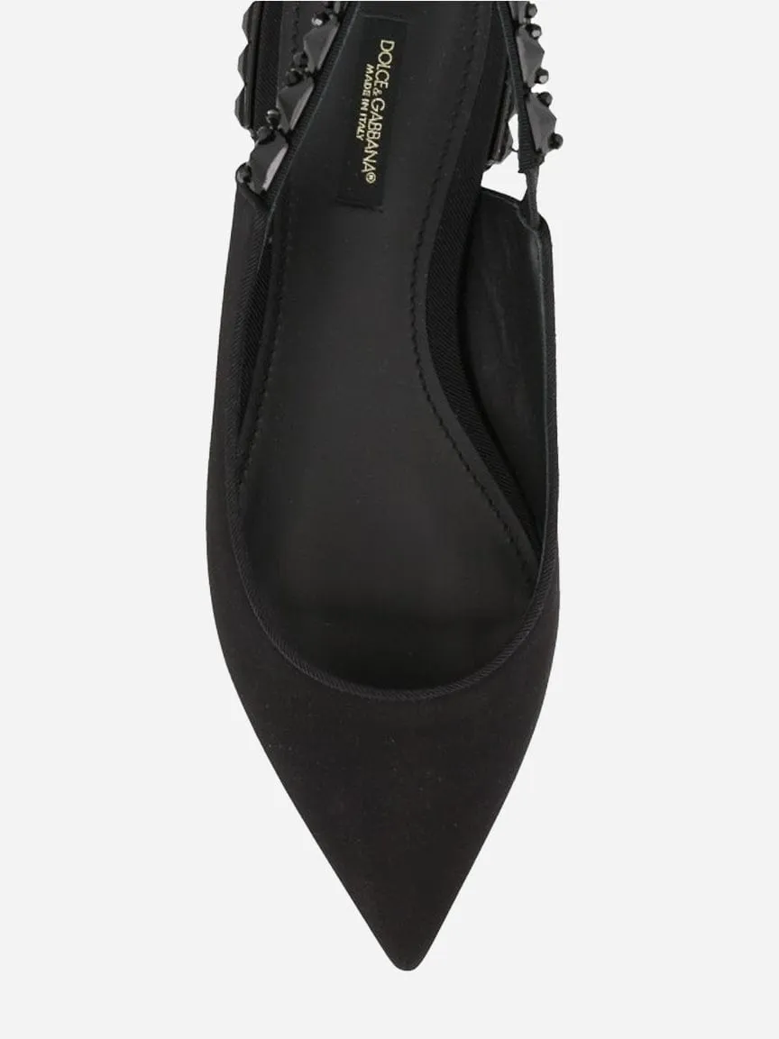 Charmeuse Slingback Flats