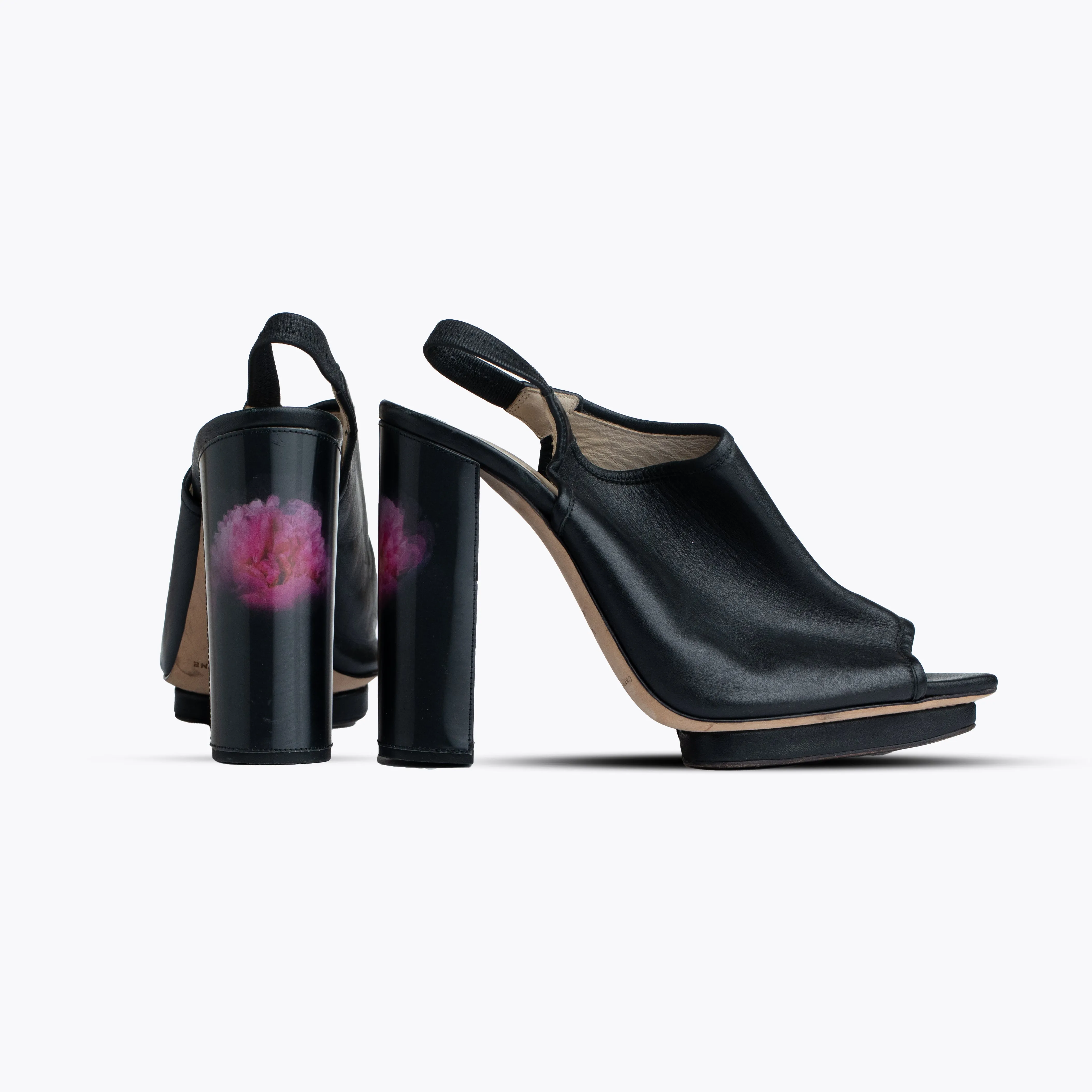 Christopher Kane Pink Peony Heels
