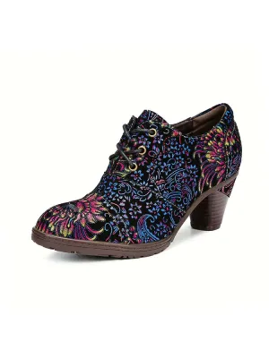 Clarissa Retro Handmade Leather Exquisite Shoes