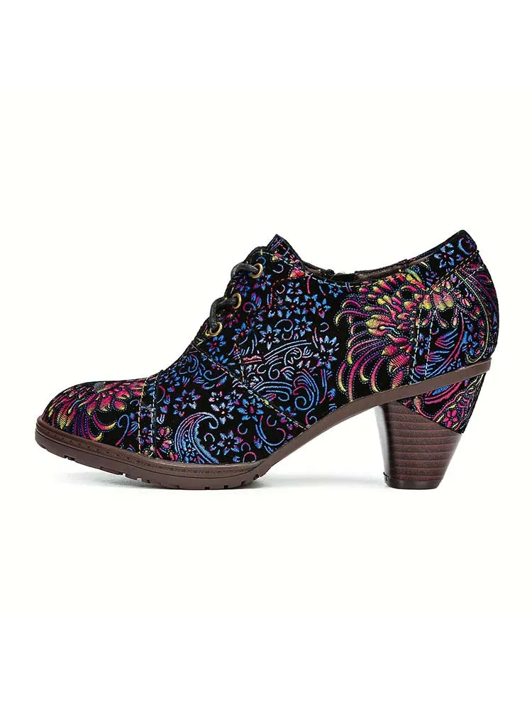 Clarissa Retro Handmade Leather Exquisite Shoes