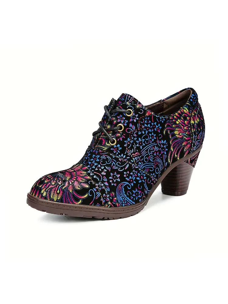 Clarissa Retro Handmade Leather Exquisite Shoes