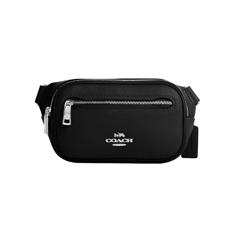 Coach Mini Belt Bag Silver/Black