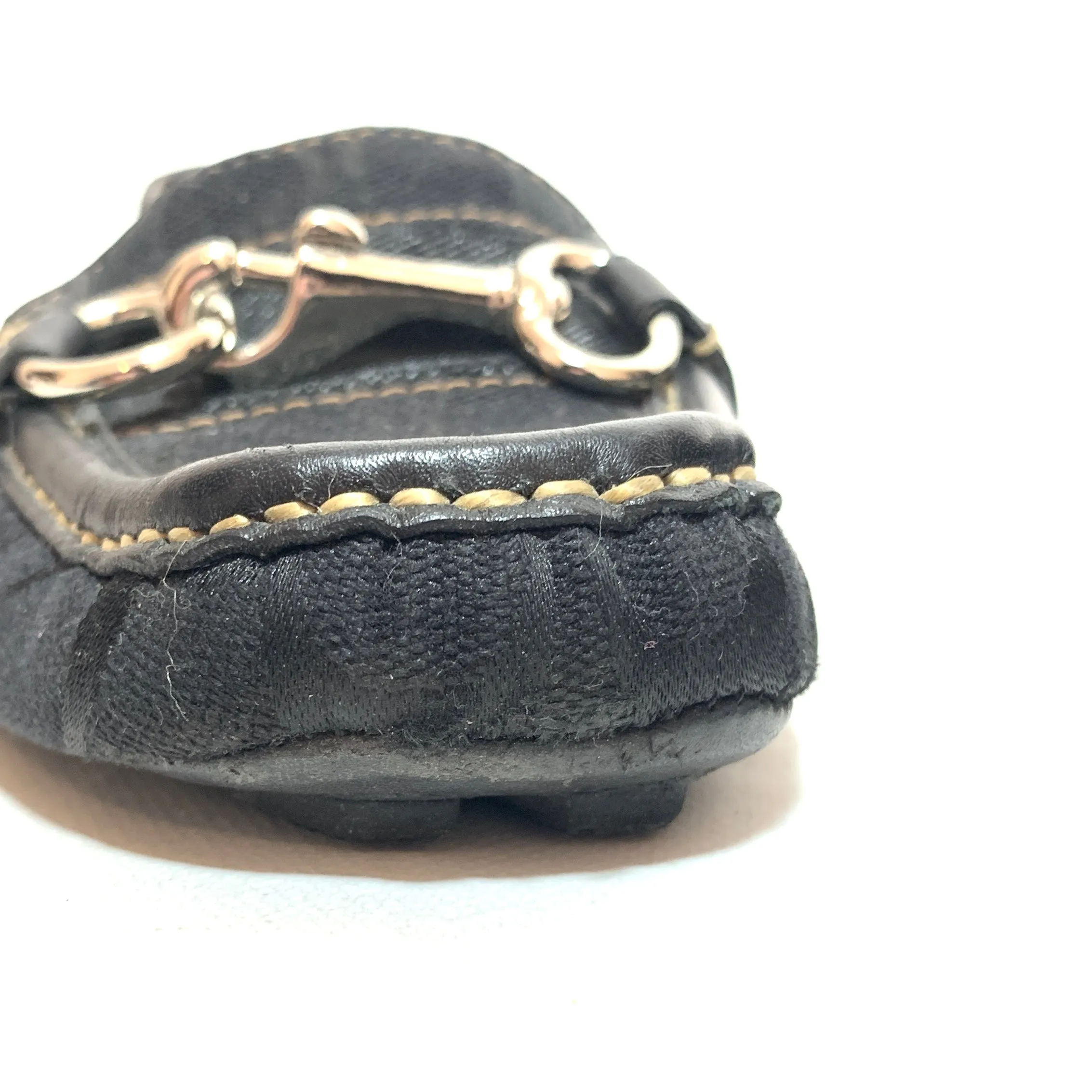 Coach 'Scarlet' Black Monogram Loafers | Gently Used |