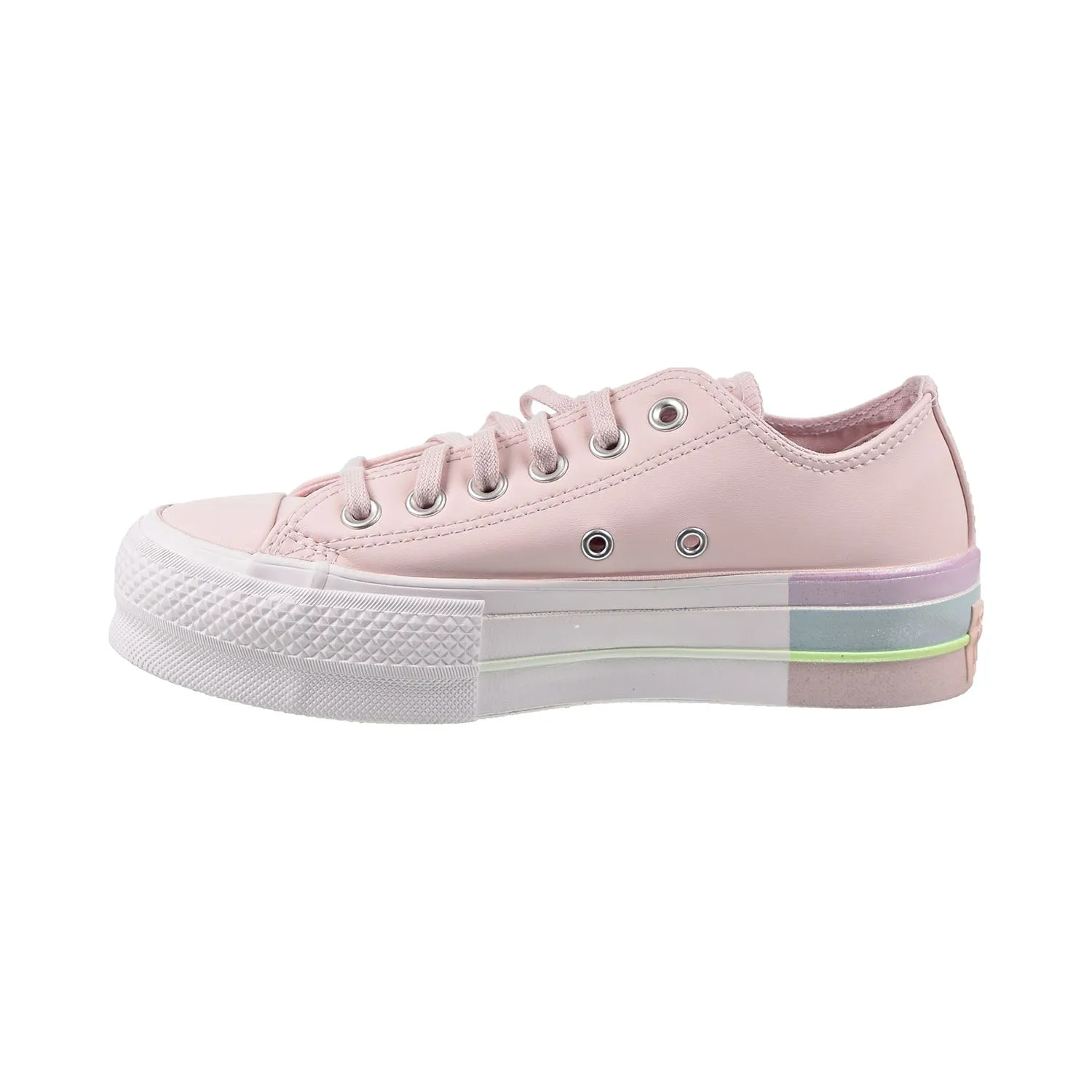 Converse Chuck Taylor All Star Lift Ox Women's Shoes Barely Rose-Polar Blue