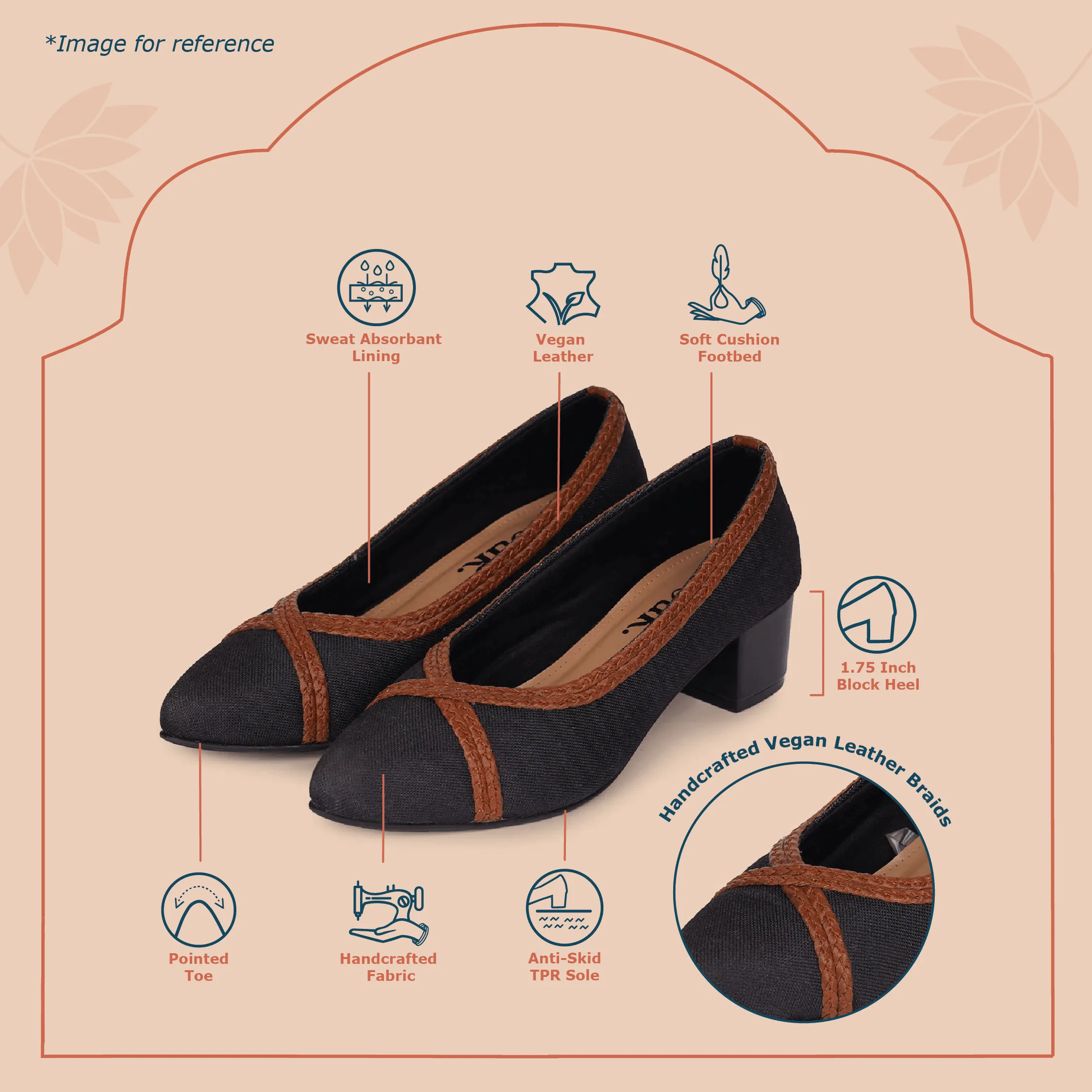 Deccan Garden Braided Pumps