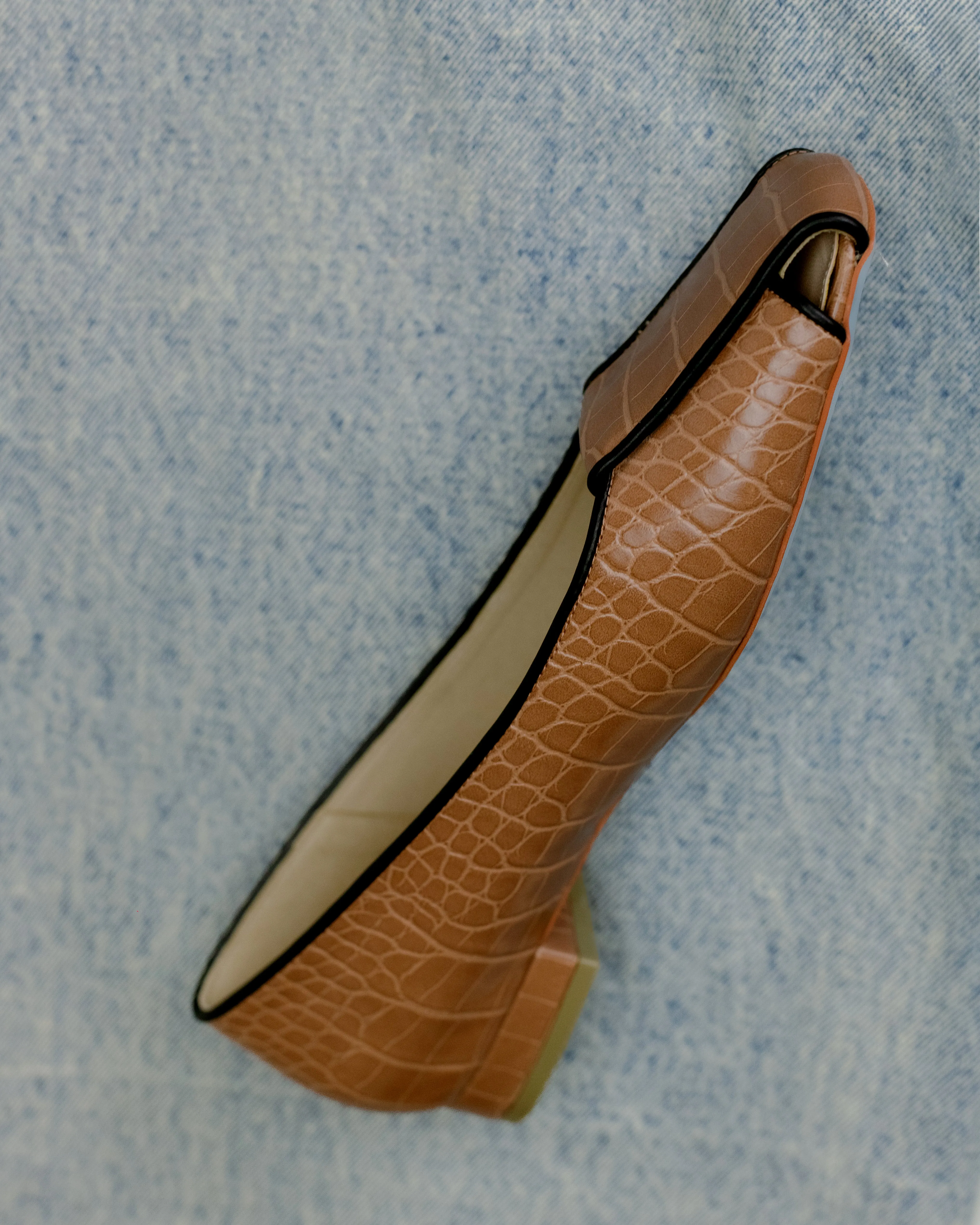 Drew Square Toe Loafers (Nude)