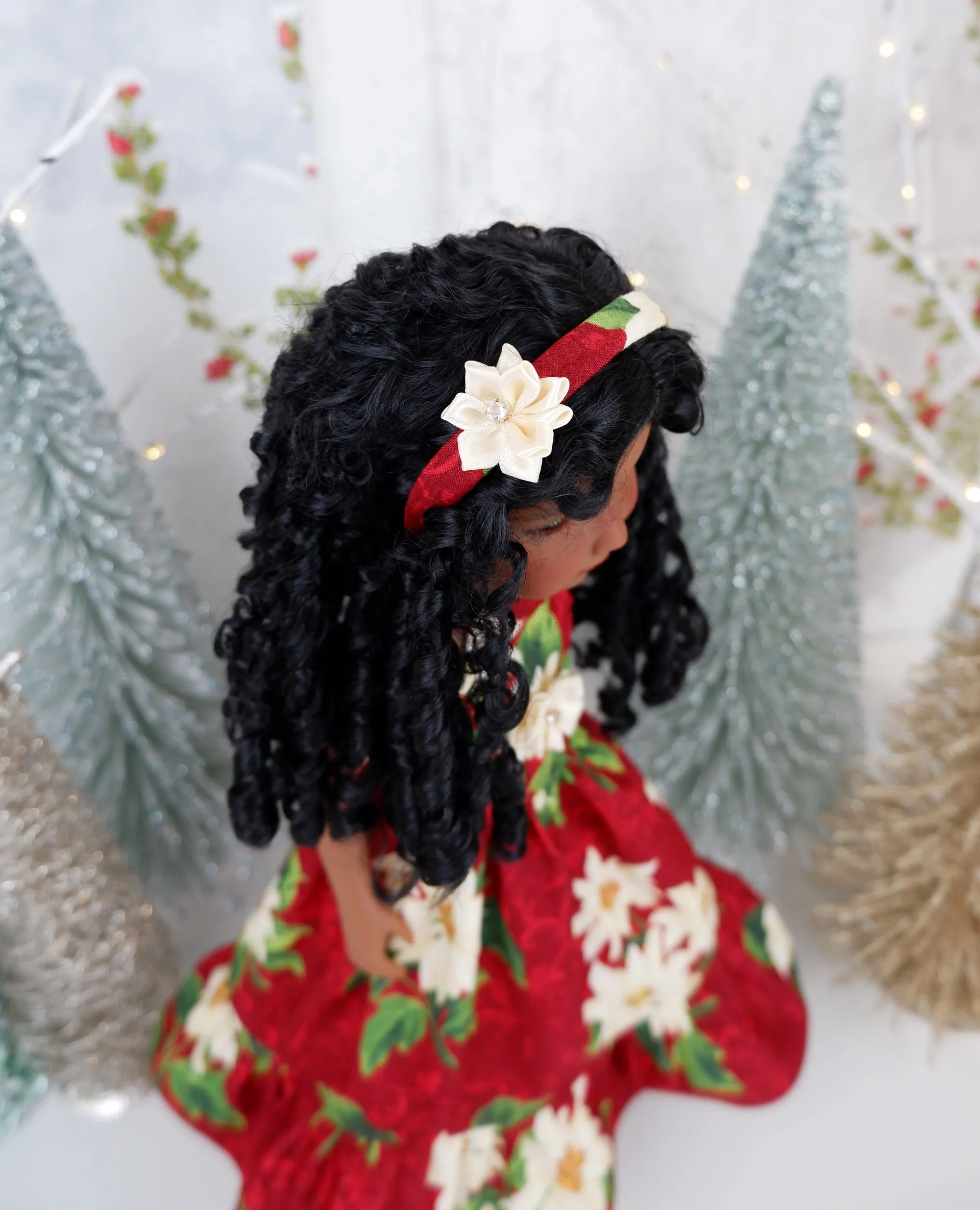 Elegant Poinsettia - dress with shoes for Ruby Red Fashion Friends doll