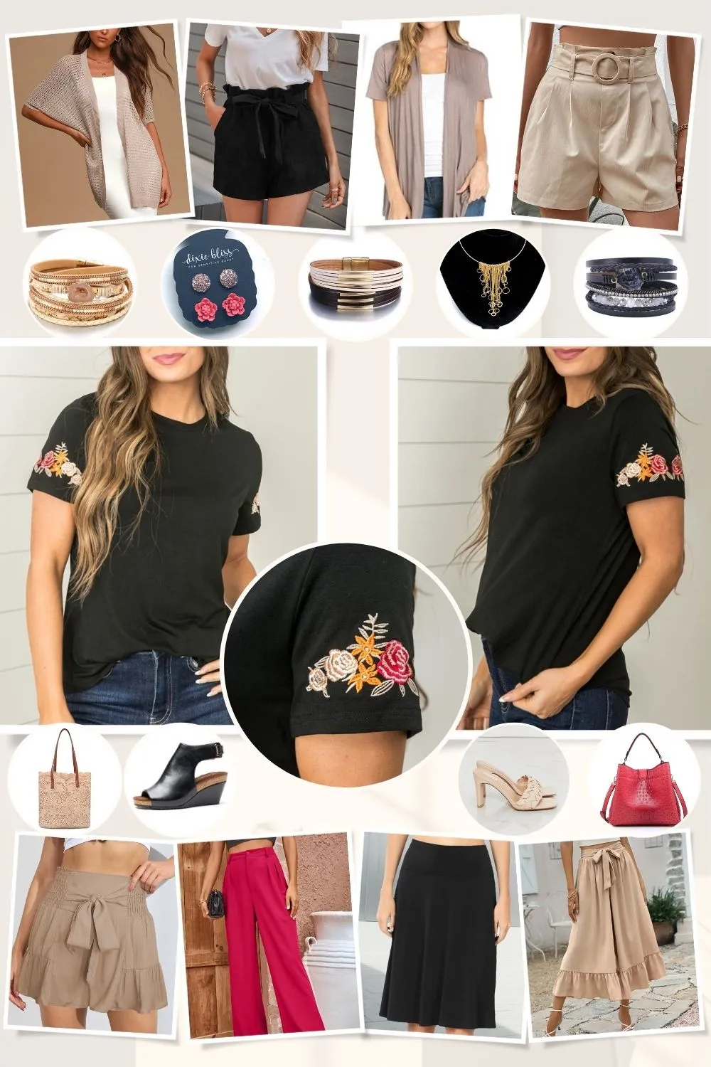 Exquisite Floral Embroidered Sleeve Top