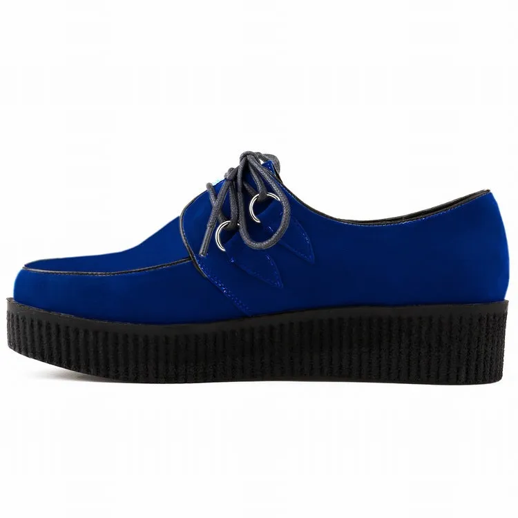 Fashion Solid Color High Platform Lace Up Flats Shoes