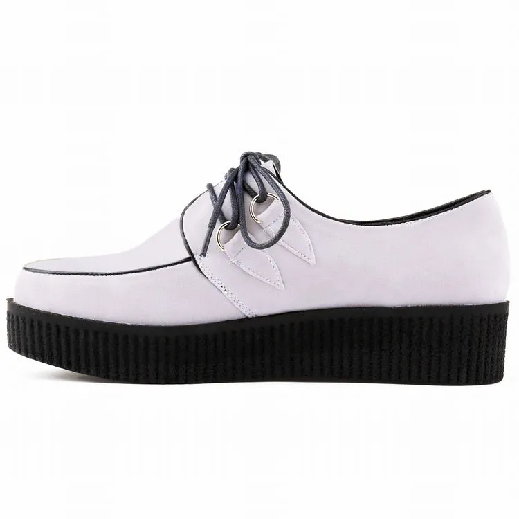 Fashion Solid Color High Platform Lace Up Flats Shoes