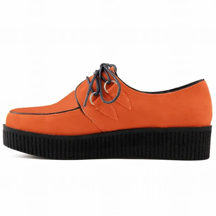 Fashion Solid Color High Platform Lace Up Flats Shoes