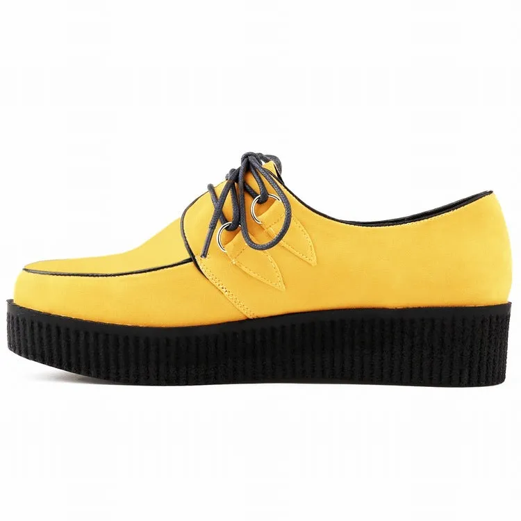 Fashion Solid Color High Platform Lace Up Flats Shoes