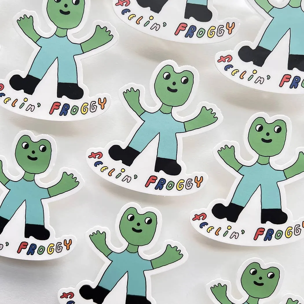 Feelin' Froggy Frog Sticker