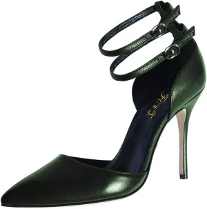 FOWT Women Pointed Toe Double Ankle Strap Pumps Stiletto High Heel D'orsays Elegant Party Evening Prom Shoes Size 4-16 US