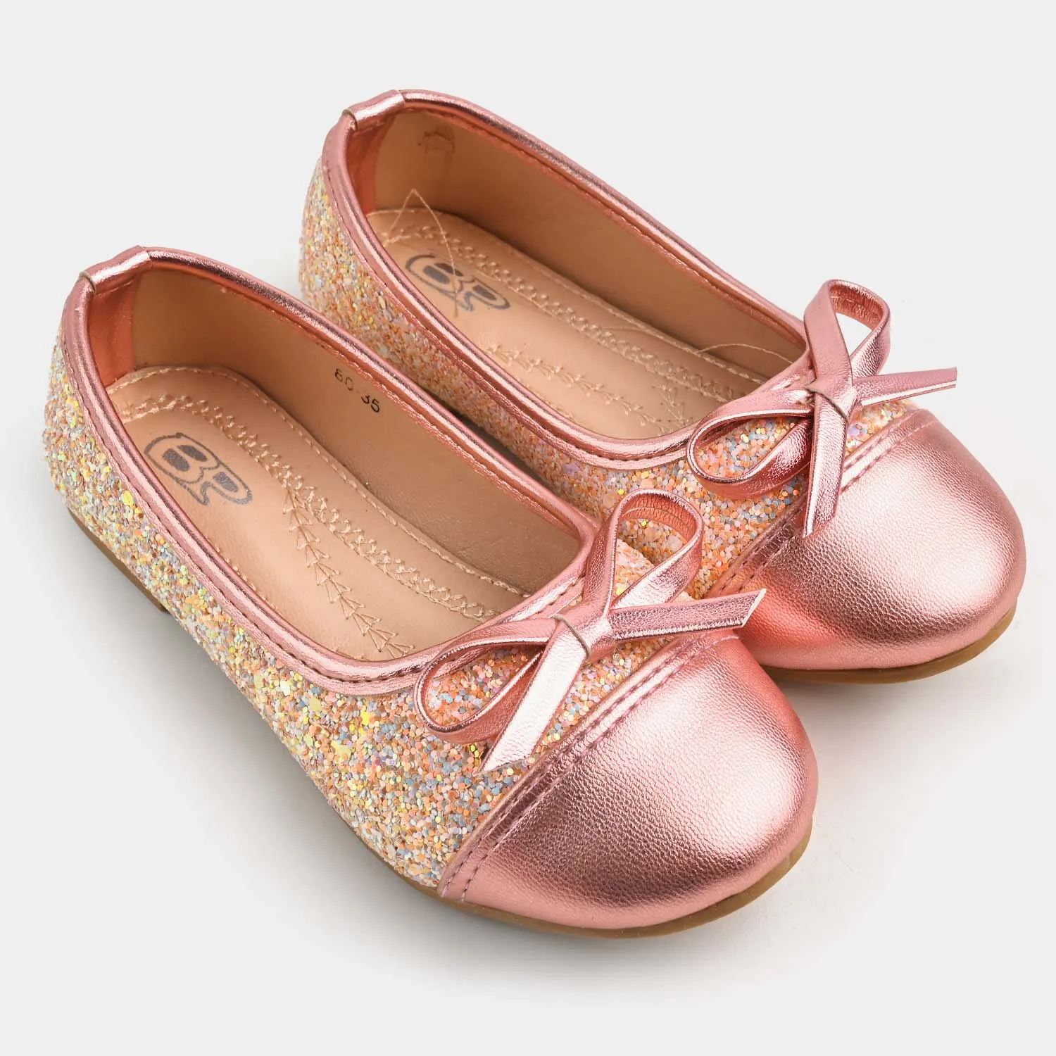 Girls Pumps 80-35-Champagne