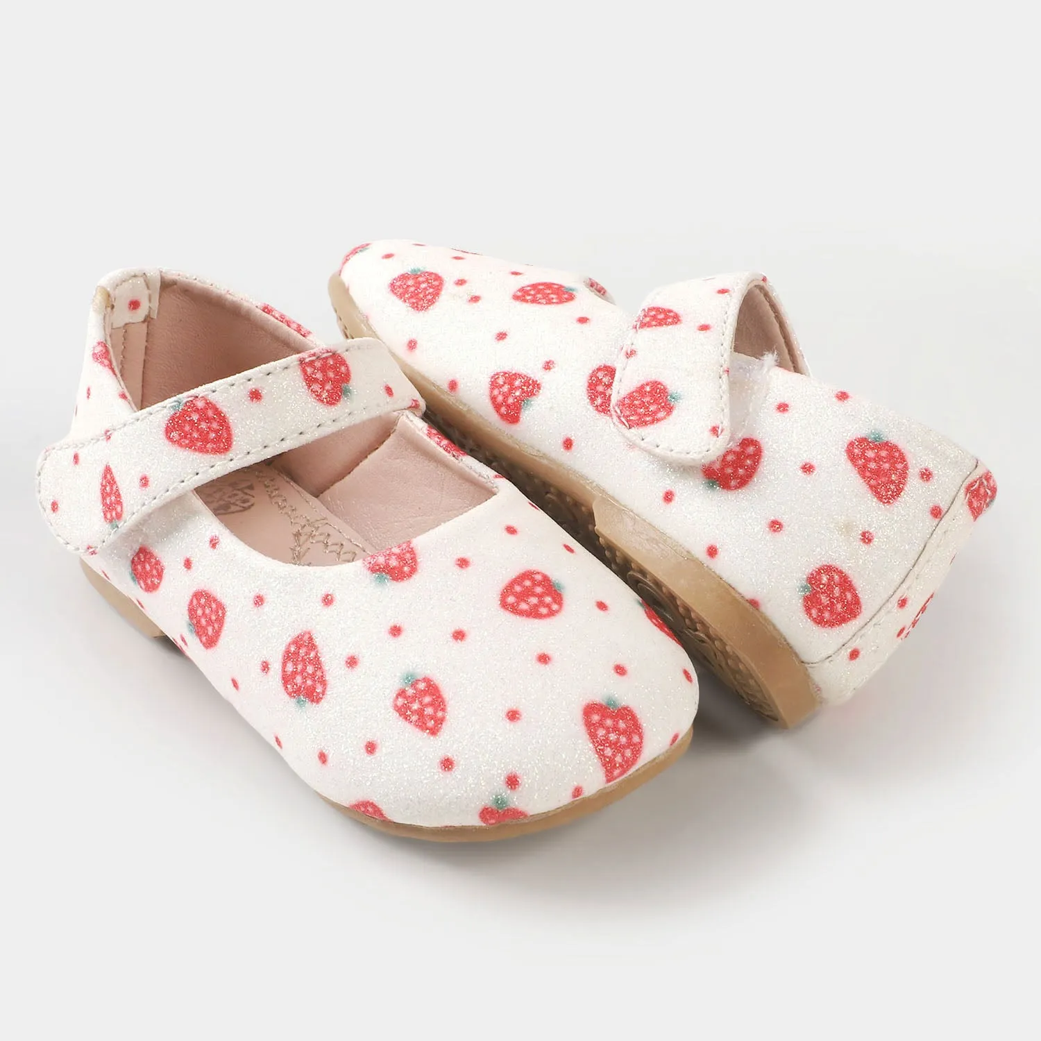 Girls Pumps PP 640-47  - White/Red