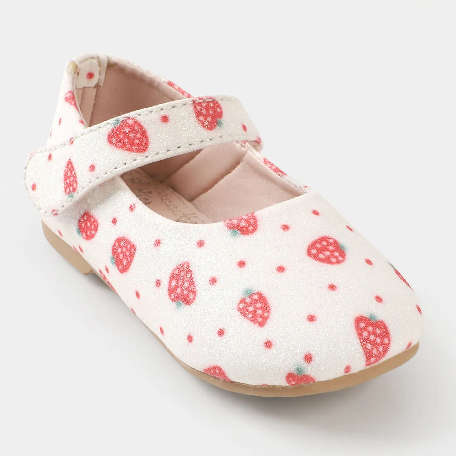 Girls Pumps PP 640-47  - White/Red