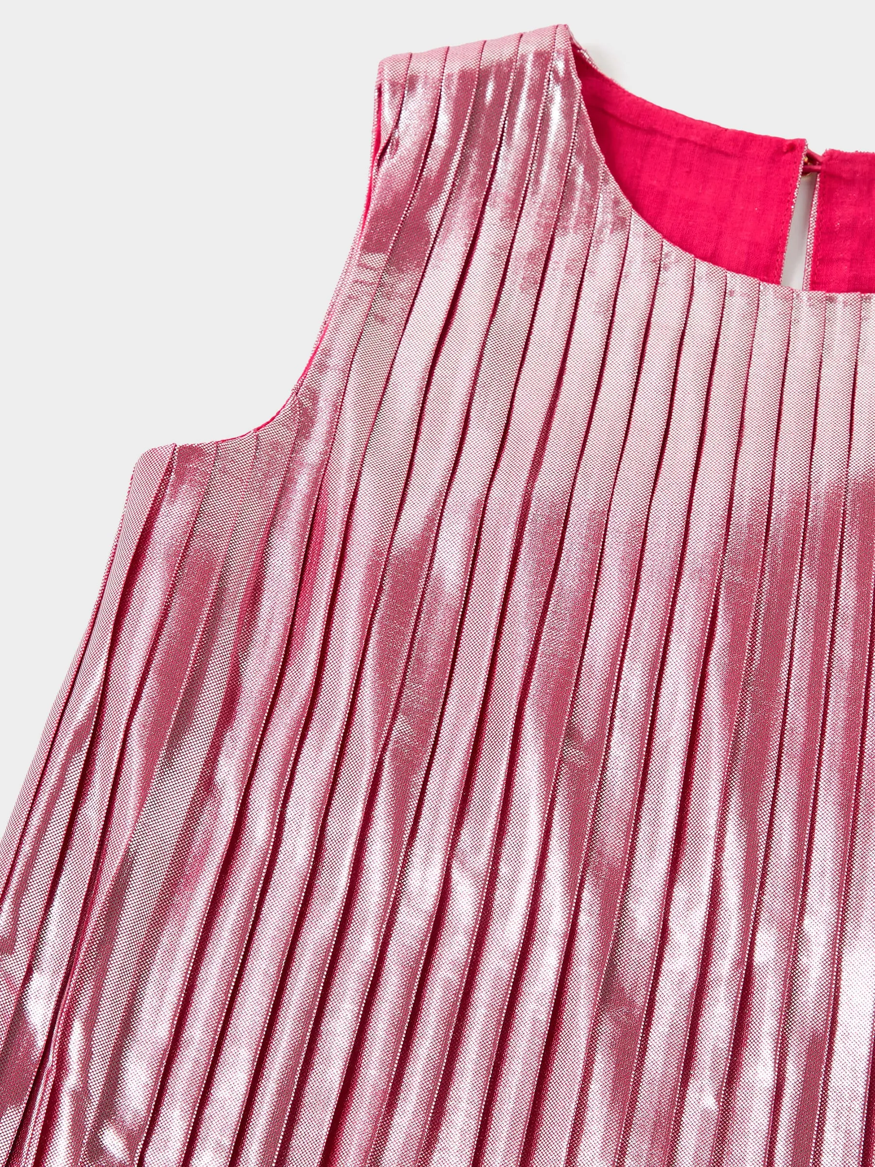GWD Cassie Metallic Pleated Dress