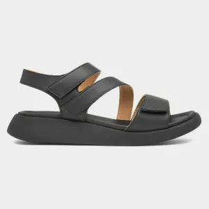 Heavenly Feet Alexa BLACK Vegan friendly Sandal