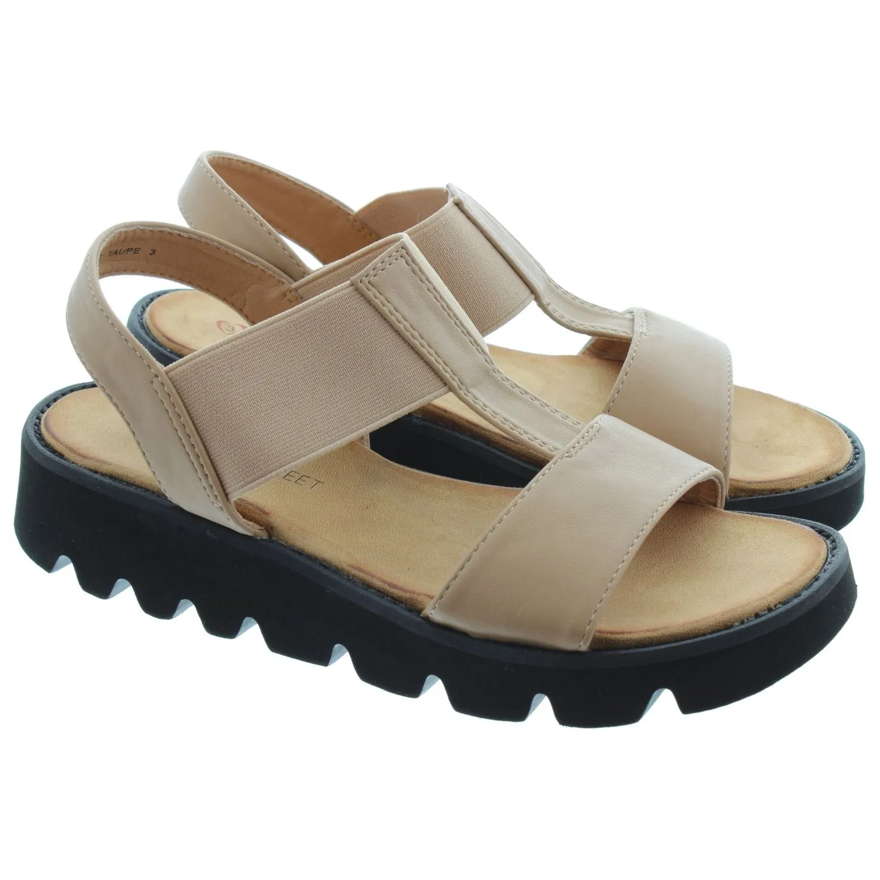 Heavenly Feet Ritz  Vegan Friendly Sandal NUDE
