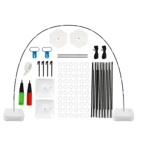 Holicolor Balloon Arch Kit with Base | 10ft Wide & 9ft Tall Adjustable Balloon Arch Stand With 2 Pumps | Water Fillable Base