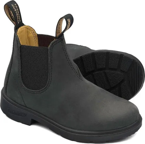 Kids Blundstone Boots || Rustic Black