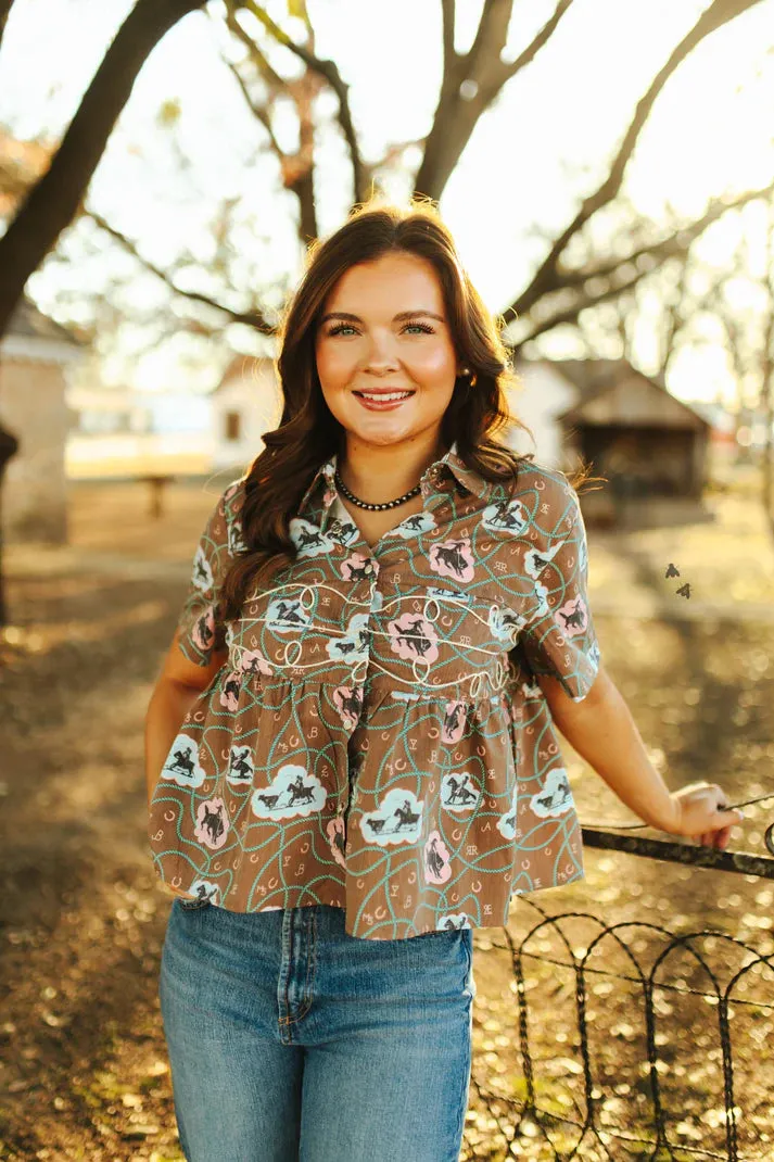 LOOPTY LOU *BUBBLE BRONC TOP