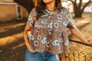 LOOPTY LOU *BUBBLE BRONC TOP