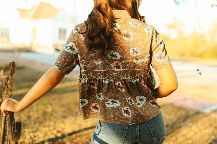 LOOPTY LOU *BUBBLE BRONC TOP