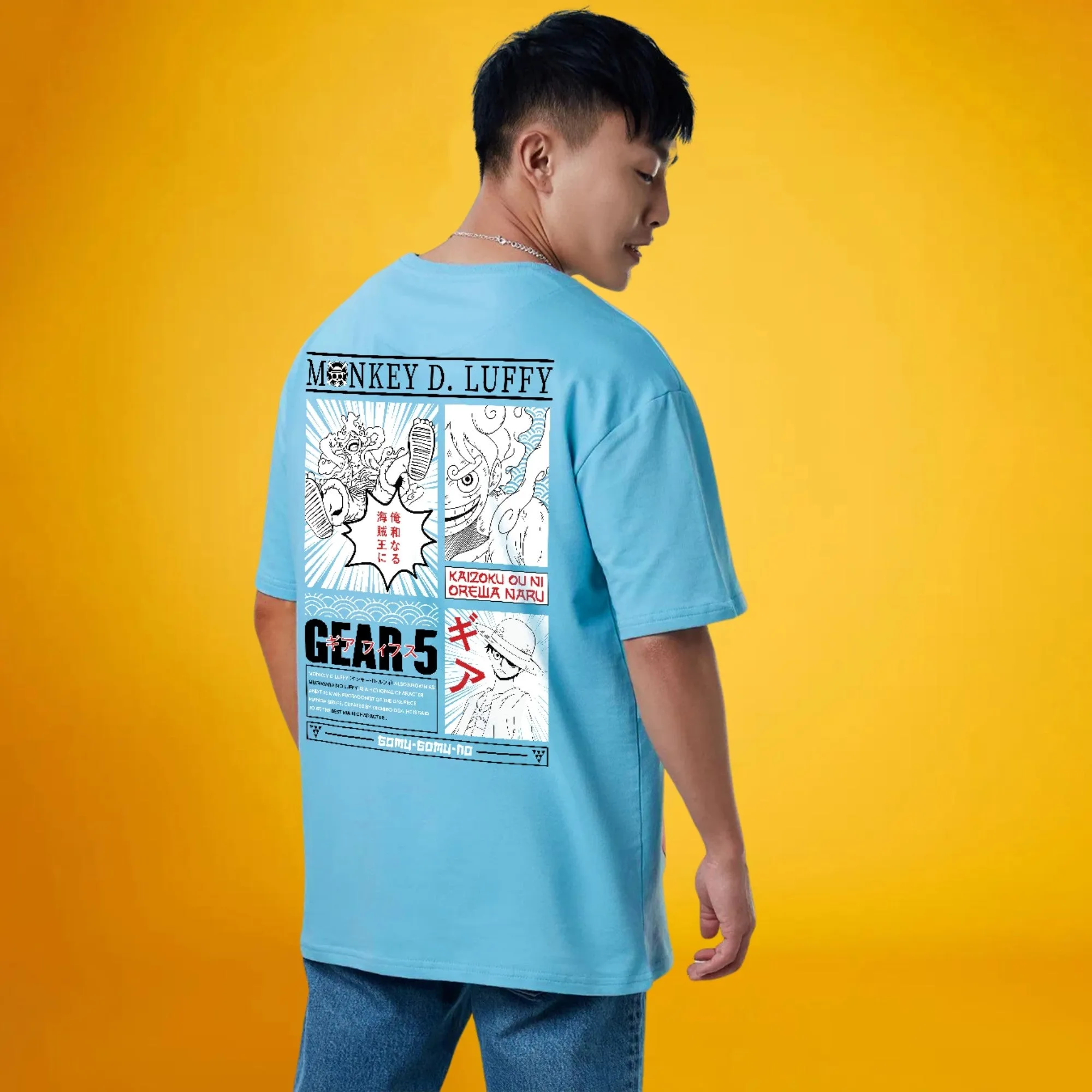 Luffy  Gear 5 Over Sized Anime T-shirt