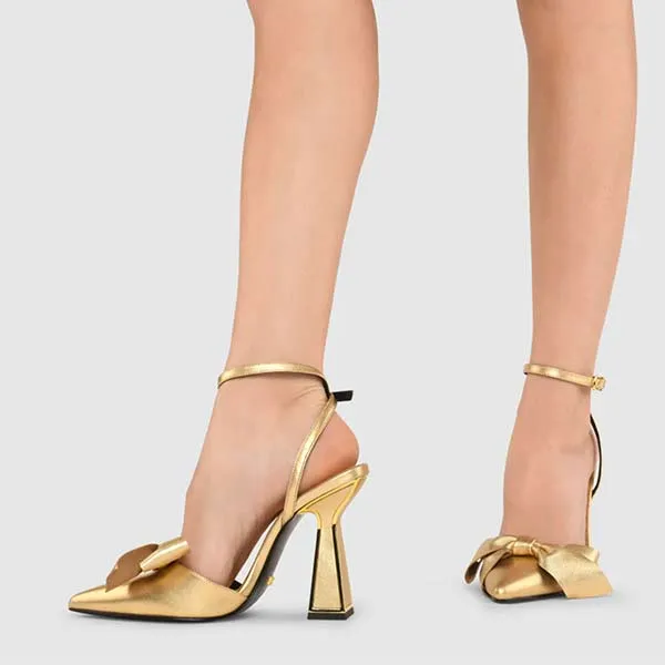 Maren Gold | Leather pump