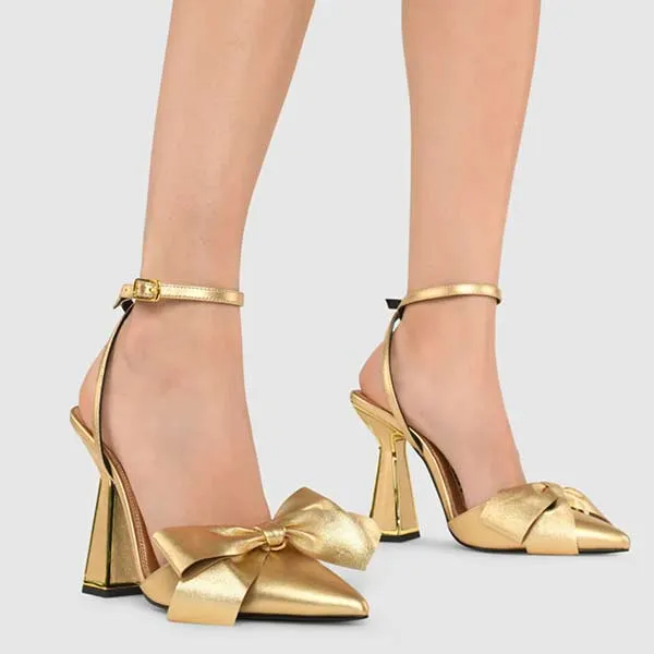 Maren Gold | Leather pump