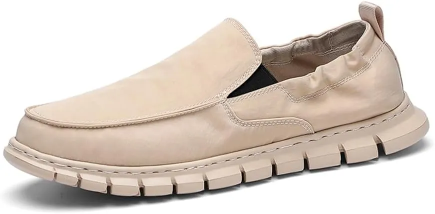 Men's Casual Shoes Men Lightweight Comfortable Soft Breathable Canvas Loafers Boat Shoes Sneakers Walking Slip-On Flat