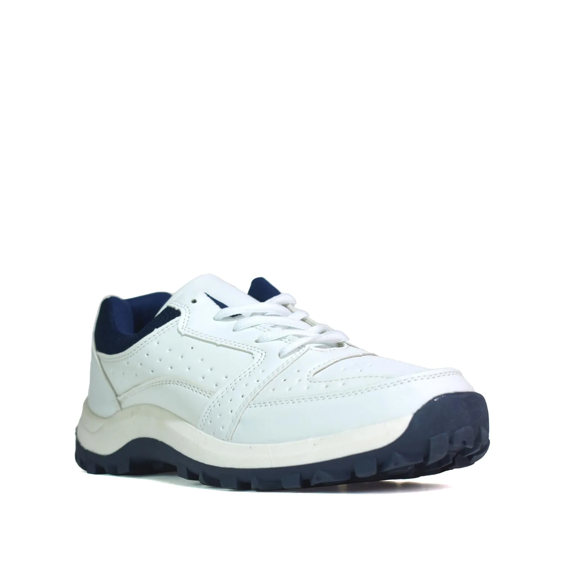 Men's Lace Up Trainers White PU